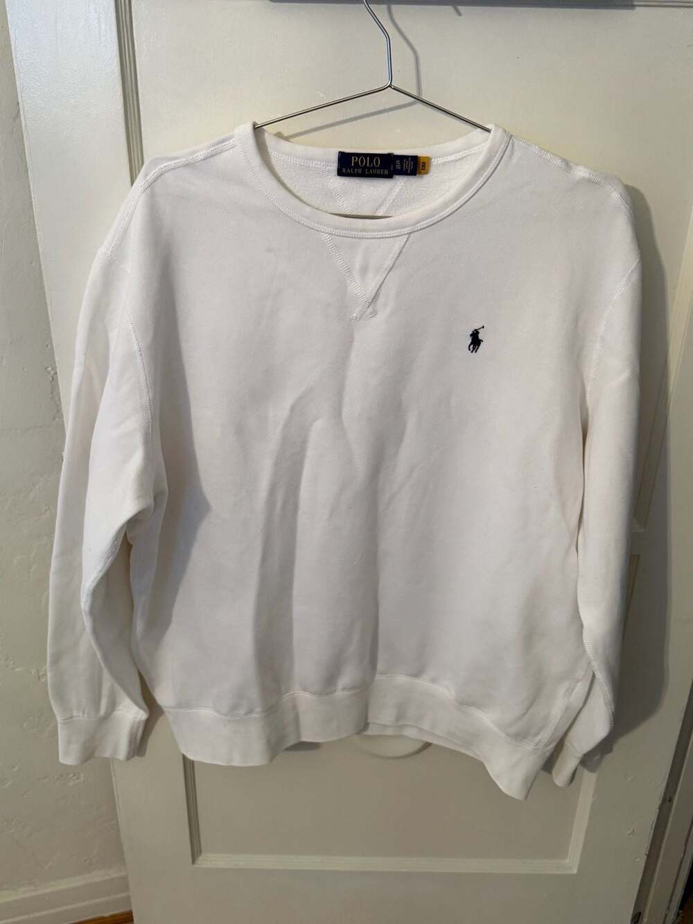 Polo Ralph Lauren Men's Crewneck Fleece Sweatshirt in White